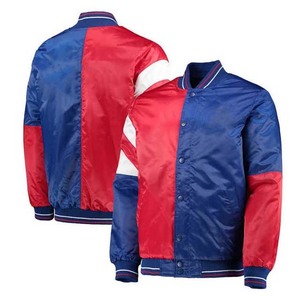 เสื้อแจ็กเก็ตผู้ชายแนวสตรีทเสื้อแจ็กเก็ตเบสบอลวิทยาลัยสีตัดกันดีไซน์บริการ OEM ของผู้ชายสำหรับฤดูหนาว - Product Image 1