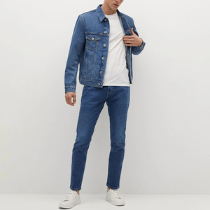 2025 hommes coupe régulière Denim veste confortable matériau Durable décontracté vêtements de plein air pour l'hiver pour hommes OEM entretenu - Product Image 6