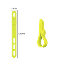 Boucle d'attache de câble en silicone réglable Dispositif de stockage flexible pliable pour organiser les câbles d'alimentation de données Salle de bain Cuisine