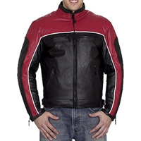 Jaket Motor Kulit Asli Wanita HMB-0238B, Lapisan Satin, Katun Tenun, Gaya Vintage, Grosir, Pakaian Biker