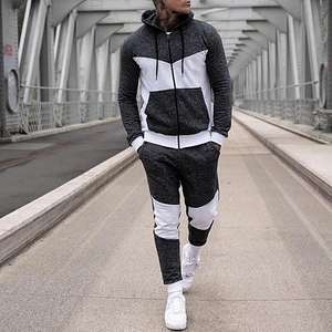 Ropa deportiva al por mayor con logotipo personalizado, conjunto de sudaderas con capucha esenciales, conjunto de sudaderas con capucha unisex populares de talla grande para hombre, conjunto de chándal para hombre - Product Image 2