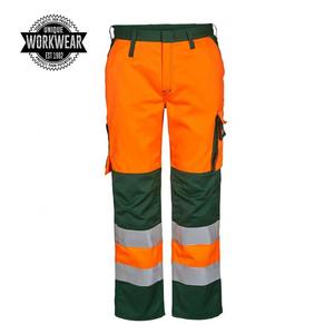 Pantalones de Trabajo Unisex de Alta Visibilidad con Múltiples Bolsillos, Personalizables al por Mayor, Pantalones de Seguridad de Poliéster Resistentes con Rodilleras - Product Image 6