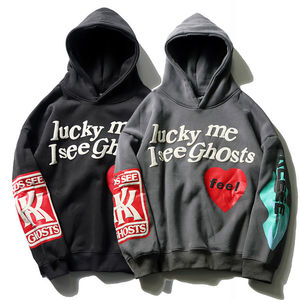 เสื้อฮู้ดพิมพ์ลายสำหรับผู้ชายผ้าคอตตอนผสมโพลีเอสเตอร์มีฮู้ดพิมพ์ลายสำหรับฤดูหนาว - Product Image 1