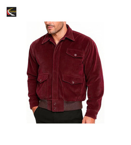 เสื้อแจ็กเก็ตแบบมีกระดุมสีแดงแขนยาวลำลอง - Product Image 5