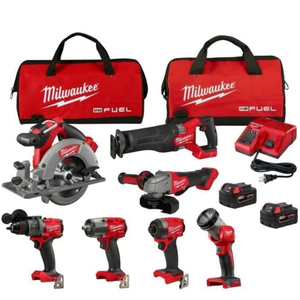Kit combiné sans fil M18''-FUEL 18V Lithium-Ion sans balais, neuf et original, avec deux batteries de 5,0 Ah et 3 ans de garantie OEM - Product Image 1