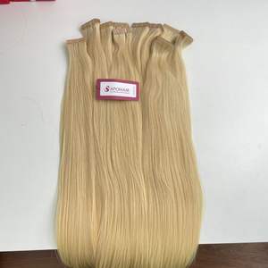 Extensiones de cabello Remy Tape-In de alta calidad 100%, extensión de cabello rubio recto de 20 pulgadas - Product Image 5