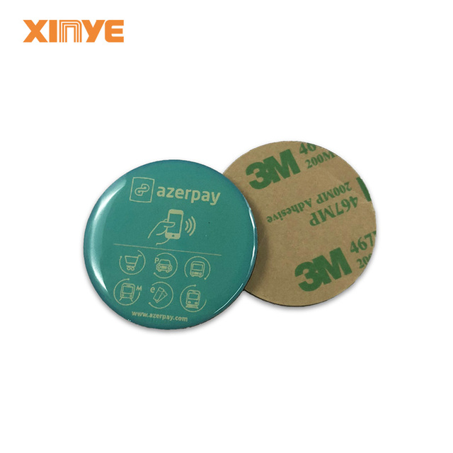 Ntag215 RFID Epoxy Tag Programmable Nfc Tags Sticker Social Media Rewritable HF 13.56mhz Rfid Label Nfc Coin Tag