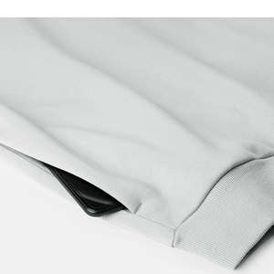 Sudadera con Capucha Corta de Algodón 100% de 450 Gsm para Hombre, Estilo Casual de Invierno, Ajuste Regular, con Bordado Desgastado Personalizado - Product Image 3