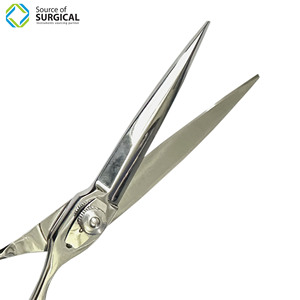 Barber Hair Cutting Razor Scissors New Style Right <b>Ring</b> Angled Stainless Steel Blades <b>Ceramic</b> Handle 26 Teeth - Product Image 5