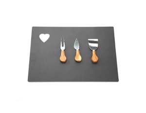 2024 fêtes en acier inoxydable fromage serveur vaisselle ensemble coupe-fromage et serveur vaisselle parfait pour les fêtes d'anniversaire de mariage - Product Image 6