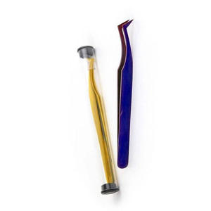 Pince à épiler d'extension de cils en fibre de couleur violette au plasma - Product Image 4