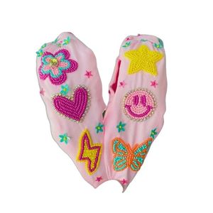 สายรัดผมปักลูกปัดลายวัวเด็กผู้หญิงแบบแฮนด์เมดดีไซน์ใหม่น่ารักดูหรูหราทันสมัยแฟนซีมีสไตล์ล่าสุด - Product Image 5