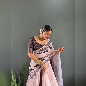 Último Modelo de Lehenga Choli para Fiesta, para Mujer, Algodón, Estampado Digital, Cosido, para Boda, Estilo Indio, al por Mayor y Barato - Product Image 5