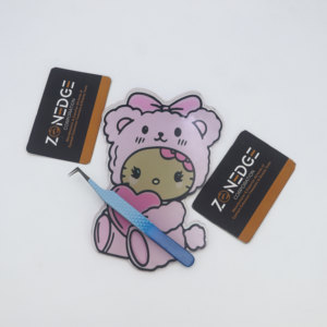 Paleta de pestañas acrílicas de dibujos animados de Hello Kitty de la mejor calidad, soporte de pinzas magnéticas, bandeja de succión, azulejo de pestañas - Product Image 2