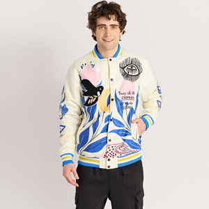 Chaquetas universitarias sublimadas de bombardero de alta calidad, superventas, diseño de Anime, frente de calle principal para hombres y mujeres - Product Image 1