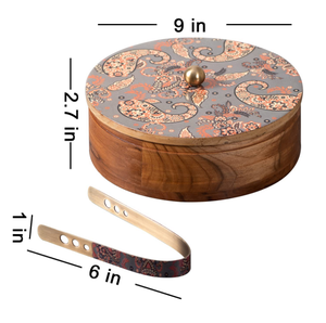 Diseño especial de madera olla caliente Chapati caja de lujo caja de arroz mantiene la comida caliente y fresca cacerola utensilios de cocina para el hogar cocina restaurante - Product Image 3