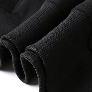 Sweat à capuche personnalisé avec logo, coupe classique, en polaire épaisse, écologique, respirant, grande taille, de haute qualité, noir, très vendu - Product Image 3