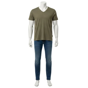 T-shirts en coton respirant à col rond, tissu 100% coton, doux, confortable, coupe ajustée, impression sérigraphique, vêtements décontractés, impression personnalisée - Product Image 1