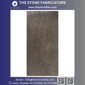 Hoja de chapa de piedra flexible de cuarcita negra Galaxy plateada TSF India Diseño moderno para aplicaciones hoteleras Acabado de superficie dividida - Product Image 5