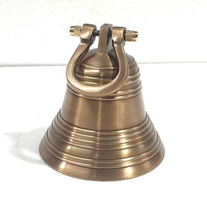 <b>Decorative</b> Brass Ship Bell For Home And Office <b>Nautical</b> Styling Adding Maritime Charm And Vintage Look - Product Image 6
