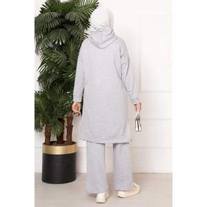 Survêtement à capuche double fil pour garçons Taille XL Détail emblème gris - Product Image 5