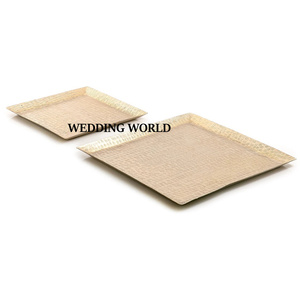 Ensemble de deux plateaux à chocolat en métal Plateau à chocolat fait main de qualité supérieure Nouveau plateau à chocolat élégant et classique - Product Image 1