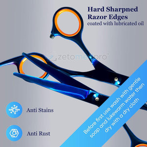 Ciseaux à cheveux à manche décalé avec une prise confortable pour les séances de coiffage longues, ciseaux à cheveux professionnels - Product Image 4