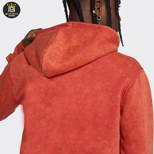 Conjunto Deportivo de Algodón Lavado al Ácido Personalizable para Hombre, Color Sólido, Dos Piezas, Ropa de Entrenamiento de Secado Rápido, Forro Polar de Invierno, Transpirable y Ligero - Product Image 6