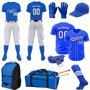 Conjuntos de Uniformes de Béisbol Hechos de Poliéster, Paquete Completo de Ropa Deportiva, Conjuntos de Uniformes de Softbol con Nombre y Número Personalizados, Transpirables - Product Image 1