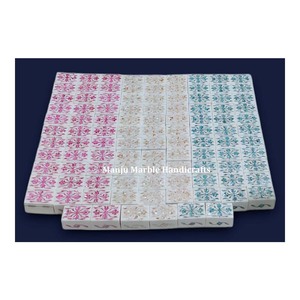 Traditional Modern Design Handmade Marble Inlay <b>Box</b> With MOP Natural Shinning Marble Boxes For Jewelry Gifts Item - Product Image 4
