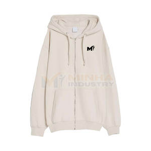 Sudadera con Capucha Extra Grande Informal con Cierre, Perfecta para Combinar en Todas las Temporadas, Sudadera Holgada con Cierre - Product Image 3