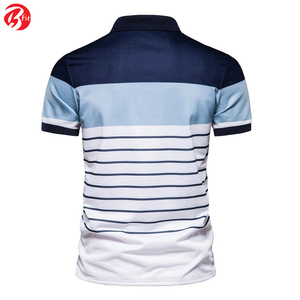 เสื้อโปโลผ้าระบายอากาศสำหรับผู้ชายเสื้อโปโลผ้าฝ้ายพลัสไซส์สำหรับผู้ชายดีไซน์ตามสั่ง - Product Image 3