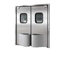 Porte battante à impact libre pour usine alimentaire, restaurant, cuisine – Porte à trafic intensif facile à nettoyer, flexible, à double battant