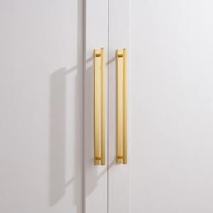 Tirador de puerta de estilo europeo de lujo con acabado chapado en oro y tornillos disponibles a precio de exportación - Product Image 6