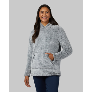 Winter Essential High quality <b>Sherpa</b> <b>Hoodie</b> for <b>women</b> Drop-shoulder Customizable embroidery soft <b>sherpa</b> pull-over for <b>Women</b> - Product Image 4