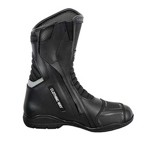 Botas de Motociclismo Deportivas de Cuero Estampadas, Impermeables y Transpirables, para Hombre, Talla Grande, Botas de Motocross de Carreras - Product Image 3