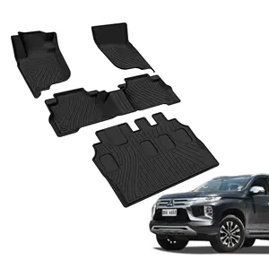 New Arrivals Car Mats 2024 TPE 3D Car Floor Mat Waterproof Non-slip Carpet Auto Foot Mat For MITSUBISHI Montero Sport