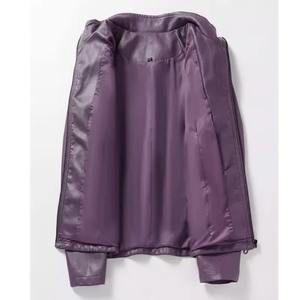 Chaqueta Bomber de cuero de Invierno para mujer, estilo explosión, nuevas prendas de vestir con solapa Regular para mujer, Tops de tendencia de moda impermeables de algodón - Product Image 3