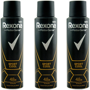 Rexona สเปรย์ระงับกลิ่นกายสำหรับผู้ชาย, สเปรย์ดับกลิ่น0% แอลกอฮอล์3x150มล. - Product Image 5