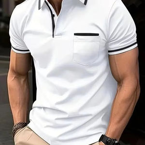 Good Selling Business Man <b>Summer</b> Outdoor Breathable Cotton Plus Size New Style Short Sleeved Casual Wears Quick Dry Polo <b>Shirts</b> - Product Image 1