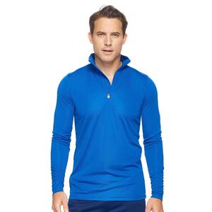 แจ็คเก็ตเสื้อเจอร์ซีย์แขนยาวมีซิปสีทึบออกแบบได้ตามต้องการ - Product Image 4