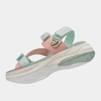 Sandales d'hiver pour filles OEM Vietnam SHONDO, légères, à séchage rapide, avec fermeture auto-agrippante et motif animal en caoutchouc.