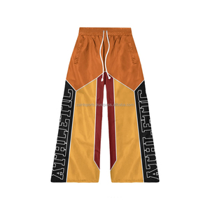 Custom Manufacturer Trouser Streetwear Baggy Oversized Man Windbreaker Pants <b>Nylon</b> Best Material Windbreaker washed men's pants - Product Image 4