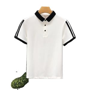 Polos pour hommes de couleur contrastée Slim Fit de conception différente OEM dans le prix de gros Polo pour hommes - Product Image 6