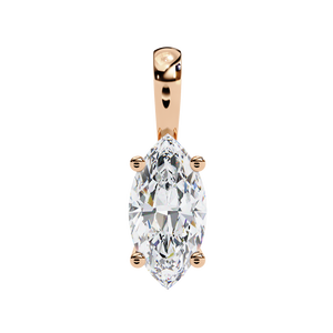 18K Gold Pendant with Stunning Lab Grown Diamond Premium Diamond Pendants & Charms - Product Image 3