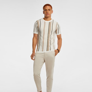 T-shirt pour hommes grande taille T-shirts pour hommes décontractés Accept OEM T-shirt personnalisé en coton biologique respirant de couleur unie vierge - Product Image 5