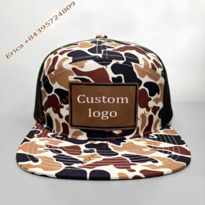 Gorra de camionero de camuflaje Drake personalizada, forma de marca de alta calidad, gorra exterior de caza al por mayor, gorra de camionero con malla trasera, tamaño ajustable - Product Image 1