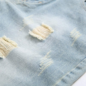 Pantalones cortos vaqueros personalizados de último diseño, venta al por mayor, pantalones vaqueros informales, pantalones cortos vaqueros ligeros - Product Image 6