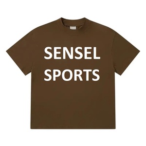 Oversized Crop Boxy T-shirt 100% Cotton Men's Custom Logo Streetwear Luxury Quality Drop Shoulder Plain Crop Custom T Shirt - Product Image 5
