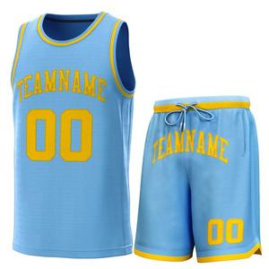Uniformes de Baloncesto, Conjunto de Camiseta de Baloncesto con Estampado por Sublimación, Camiseta de Baloncesto con Pantalones Cortos - Product Image 4